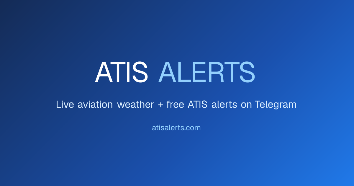 New York Airport Weather | METAR, ATIS & TAF | ATIS Alerts